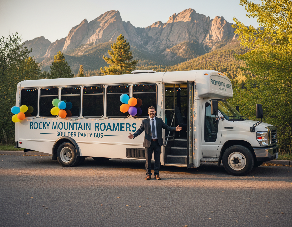 Estes Park party bus and bus charter